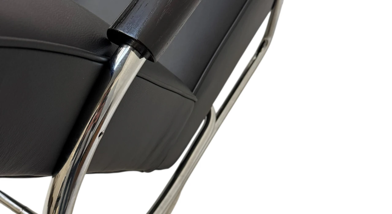 Art Deco Modernist Bauhaus Tubular Steel Lounge Chair by Frits Kuyken, 1936